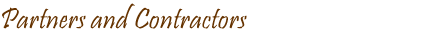 Partners and Contractors